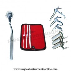 Hegar uterine dilator 3 pieces set,3-4, 9-10, 13-14, pinwheel, grave 3pcs, collin 3pcs